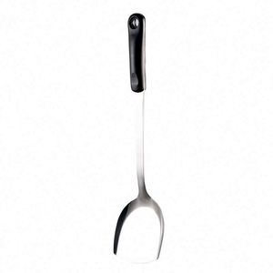 Stainless Steel Kitchen Cooking Utensils Set with Black Plastic Handle Kitchenware Shovel Soup Spoon Kitchen Utensils - Product Image 5