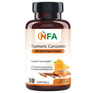 Cápsulas Blandas de Cúrcuma y Curcumina de Marca Privada, Suplemento Dietético, Extracto de Cúrcuma, Apoya la Salud del Corazón, Aumenta la Pérdida de Peso - Product Image 1