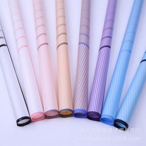 Papier d'emballage classique multicolore en option, papier d'emballage pour fleuriste avec impression de lignes d'amour - Product Image 2