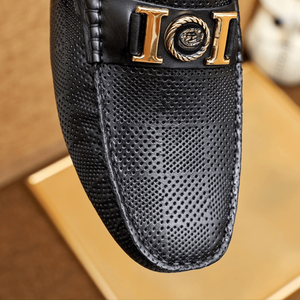 Zapatos Oxford de Negocios Duraderos con Parte Superior de Cuero Vacuno de Grano Completo, Entresuela de Látex Espumado, Suela Resistente y Forro de Tela Suave - Product Image 6