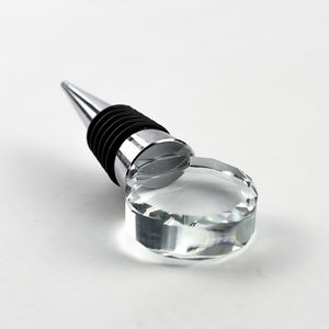 <span class=keywords><strong>Bouchon</strong></span> de bouteille de vin en verre cristal, pièces, pour vin créatifs, pour mariage ou anniversaire, vente en gros - Product Image 1