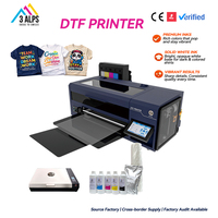 Impresora DTF Automática 3ALPS A3 de Una Cabeza, 30 cm, Cabezal de Impresión XP600, Máquina de Impresión de Camisetas para Impresión de Prendas Personalizadas en Casa