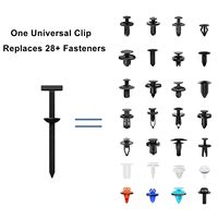 Lot de 150 attaches-câbles universelles en nylon, clips à fermeture éclair, attaches-câbles en T, outils de fixation à bouton, rivets en plastique