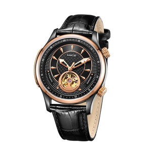 Reloj Mecánico Automático de Lujo para Hombre, con Esfera Redonda de Acero Inoxidable, Luminoso, 50M, Negro, Estilo Ejecutivo - Product Image 3