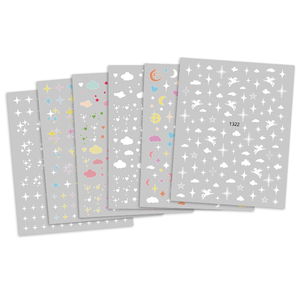 2025 popolare cina all'ingrosso unghie decalcomanie stellate <span class=keywords><strong>nuvole</strong></span> di arte decorazione adesivo per unghie - Product Image 1