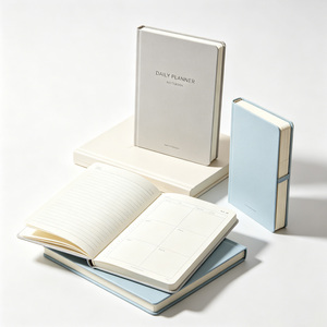 Cuadernos Bonitos Personalizados con Impresión, Cubierta de Cuero Sintético, Diario de Tamaño Pequeño con Páginas de Planificador, Cubierta Kraft, Impresión CMYK - Product Image 1