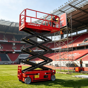 Plataforma de Trabajo Aérea de 12m 14m, Elevador de Tijera Eléctrico, Elevador de Tijera de 19 pies en Venta - Product Image 6