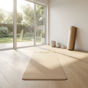 Alfombrillas de Yoga de PU con Logotipo Personalizado al por Mayor, Precio de Fábrica, Base de Goma Natural Antideslizante, Alfombrilla de Yoga de 4,5 mm, Inodora, Ecológica, Alfombrilla de Fitness - Product Image 4
