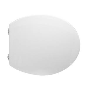 Asiento de Inodoro para Discapacitados Senesi Maia, Blanco, con Bisagras de Expansión en Forma de C - Product Image 1