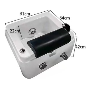 Estaciones de Pedicura para Salón de Belleza, Bañeras de Spa, Terapia para Pies, Lavabo para Pedicura con Luz de Burbujas - Product Image 4