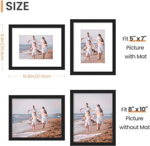 A1A2A3A4A74x65X76X88x1011x1412x1612x1816x2018x24,24x36 Handmade Modern MDF <b>Black</b> White Poster <b>Photo</b> <b>Frames</b> - Product Image 4