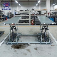 Elevador de Tijera para Autos BJS BJS2828-MB35 de Altura Media, 3500 kg, Elevador Hidráulico, Elevador Portátil para Vehículos, Mantenimiento de Neumáticos, CE