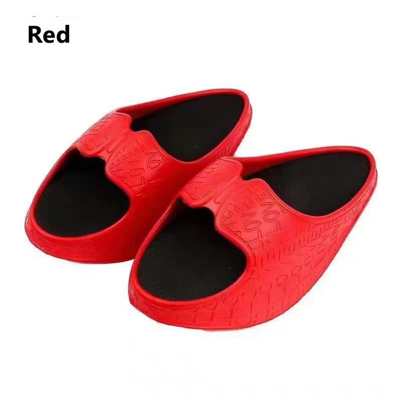 Chaussons rouges de yoga