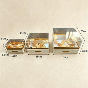 Caja de Regalo de Acrílico Transparente de Lujo con Lazo para Bodas, Navidad, San Valentín, Recuerdos de Fiesta - Product Image 1