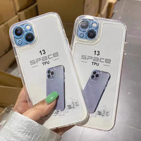 Pour iPhone 15 étui transparent souple TPU espace antichoc étui de téléphone portable pour iPhone 14 13 12 11 X XR XS Max 6 7 8 Plus étuis
