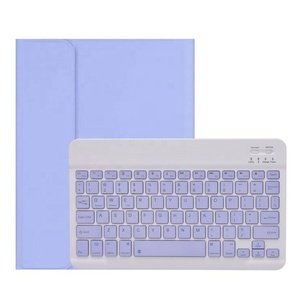 Custodia con Tastiera Wireless Retroilluminata in Pelle PU per <span class=keywords><strong>Tablet</strong></span> Samsung <span class=keywords><strong>Galaxy</strong></span> Tab S8 <span class=keywords><strong>S7</strong></span> T870 T730 - Product Image 2