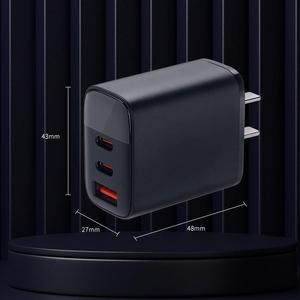 Cargador Rápido USB C GaN de 30W con Doble Puerto PD 3.0 QC 3.0, Cargador de Pared Plegable con Enchufe Estadounidense para <span class=keywords><strong>iPhone</strong></span> 16 15 iPad Samsung MacBook Laptop - Product Image 4