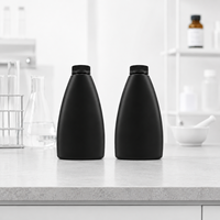 Bouteille chimique en HDPE mat gris de 950 ml, vide, avec bouchon à vis, forme cloche, rechargeable, pour réactifs industriels et solvants de laboratoire
