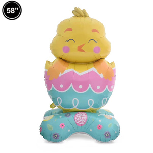 Globos grandes de Pascua de pie conejito conejo pollo huevo en forma de globo de papel de aluminio para Feliz Pascua fiesta de cumpleaños hogar primavera decoraciones - Product Image 5