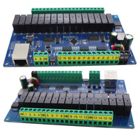 Módulo de Control de Red TCP/IP con Protocolo Modbus RTU RS485/TCP, 12 Entradas, 16 Relés Electromagnéticos, Placa IO de Adquisición Analógica, DIN