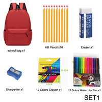 Paquete de Útiles Escolares Personalizados, Juego de Papelería para Niños, Kit de Útiles Escolares