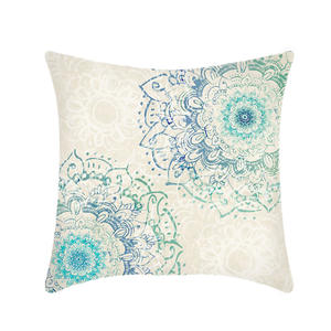 Mandala <span class=keywords><strong>de</strong></span> estilo nórdico, serie colorida, funda <span class=keywords><strong>de</strong></span> almohada cuadrada moderna para sofá cuadrado, patrón geométrico en blanco para uso doméstico o hotelero - Product Image 5