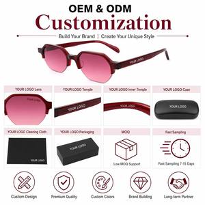 Novedad Explosiva: Gafas de Sol Unisex de Alta Calidad con Lentes de Nylon y Protección UV400, Montura Cuadrada de Media Montura, Cómodas y con Diseño Irregular. - Product Image 2