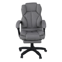 Chaise de bureau ergonomique contemporaine grise avec hauteur réglable et pivotante pour bureau à domicile - Vente en gros