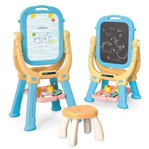 Educatief Speelgoed 2 In 1 Schilderen En Schrijven Zwart Bord Set Kinderen Kunstenaar Speelgoed Magnetische Tekentafel Voor Kinderen - Product Image 1