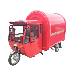 Vendita calda in acciaio inox ristorazione mobile camion carrello caffè all'aperto carrelli in Belgio