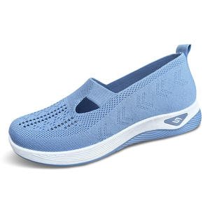 Zapatillas FlexComfort Knit <span class=keywords><strong>Slip</strong></span>-On para verano y primavera <span class=keywords><strong>Sketchers</strong></span> para mujer nuevos zapatos para hombre - Product Image 4