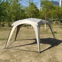 Tente de camping dôme pentagonal extra-large quatre saisons à ouverture rapide avec auvent, idéale pour l'extérieur et la protection solaire