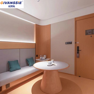 Conjunto de Móveis de Quarto de Hotel de Luxo em Painel de Madeira para Aluguel de Apartamentos e Vilas - Atacado de Fábrica - Product Image 2