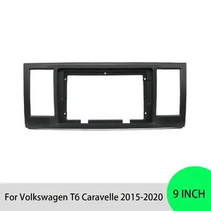 Per <span class=keywords><strong>Volkswagen</strong></span> T6 <span class=keywords><strong>Caravelle</strong></span> 2015-2020 da 9 pollici adattatore per Fascia auto Canbus Box Decoder Android Radio Kit pannello di raccordo - Product Image 4