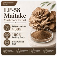 Poudre d'extrait de champignon Maitake naturel 30% polysaccharides