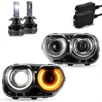 Phares LED VLAND 12V 35W et ampoules D2S pour Challenger 2015-2023 (non compatibles avec les modèles de phares HID d'origine)