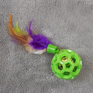 <span class=keywords><strong>Balle</strong></span> évidée Jouets interactifs pour chiens et chats Balles de jouet en <span class=keywords><strong>plastique</strong></span> TPR <span class=keywords><strong>Balle</strong></span> de jouet pour animaux de compagnie résistante aux morsures avec cloche - Product Image 6