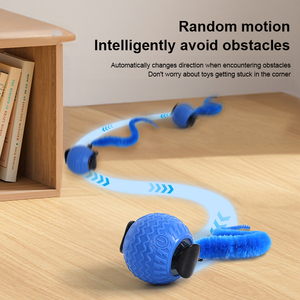 Seguro Durável e mordida resistente inteligente interativo 360 graus interior elétrico levou brinquedo bola interativo pet brinquedos para o cão do gato - Product Image 4