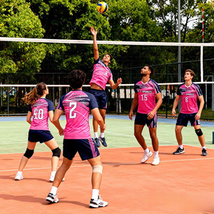 Shorts et maillots de sport pour hommes, imprimés par sublimation personnalisée, pour tennis et volley-ball, kit de volley-ball pour hommes - Product Image 2