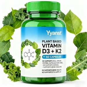 Cápsulas de Vitamina D3 K2 OEM/ODM, Apoyan la Salud Ósea, Refuerzan la Inmunidad, Promueven la Absorción de Calcio, Cápsulas de Vitamina D3 + K2 - Product Image 1