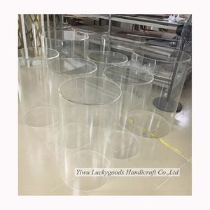 For stage decoration luckygoods new arrival romantic wedding <strong>pillar</strong> plinths wedding transparent acrylic <strong>flower</strong> <strong>pillar</strong> - Product Image 1