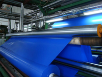 Bâche en PVC tissée en polyester 100% imperméable et robuste de 650 g/m², bâche en plastique enduite de PVC
