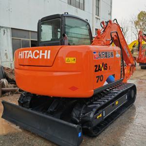 Original Japan Hitachi ZX70 Excavator 7Ton Rubber <b>Track</b> Isuzu Engine 55kN Digging Force CE Certified 2022 Model Motor Gear <b>Pump</b> - Product Image 1
