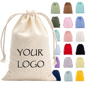 Bolsa de Tela de Algodón con Cordón y Logotipo Personalizado, Forro Impermeable, Bolsa para Velas, en Oferta - Product Image 1