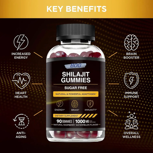Gummies multivitaminées sans sucre OEM/ODM au Shilajit naturel pour le soutien du système immunitaire – Complément alimentaire pour adultes - Product Image 4