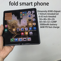 Téléphone intelligent pliable personnalisé avec écran AMOLED, double SIM, téléphone pliable 5G, version mondiale, téléphone pliable Android