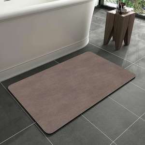Tapis de bain en daim fin minimaliste, lavable, séchage rapide, super absorbant, antidérapant, respectueux de l'environnement - Product Image 1