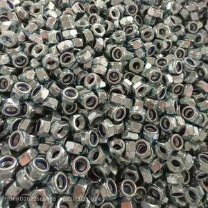 Écrou hexagonal zingué écrou <span class=keywords><strong>de</strong></span> <span class=keywords><strong>blocage</strong></span> <span class=keywords><strong>de</strong></span> verrouillage pour usage industriel M3 filetage métrique acier au carbone acier inoxydable aluminium écrou en Nylon - Product Image 5