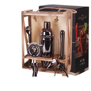 Ensemble de shaker et de doseur à cocktail en acier de luxe professionnel, 750 ml, pour bar à domicile, barman - Product Image 1