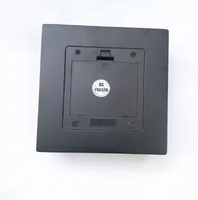 Présentoir de veilleuse à LED en bois noir mat à piles pour écrans en cristal salon batterie AAA